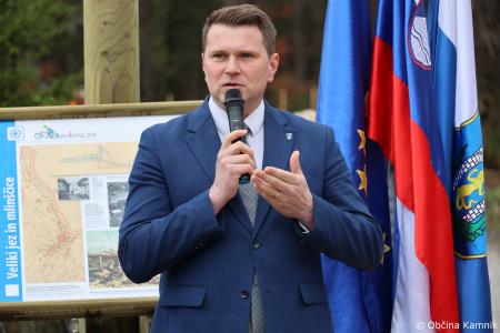 Z zasaditvijo dreves smo uradno odprli kolesarsko povezavo Kamnik–Godič (25)